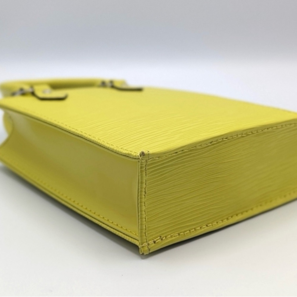 SALE! Louis Vuitton Petit Sac Plat Citron (yellow) Epi Leather Mini Bag - Picture 6 of 16